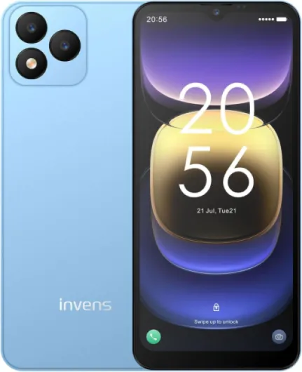 Invens Note TK01 Smartphone Android débloqué, Téléphone Portable 4G Double SIM, Écran HD+ 6,52", Batterie 4250mAh, Octa Core, Face ID, 4+32Go, Caméra 16MP+5MP, OTG, Bleu Bleu lac