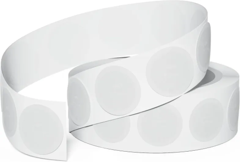 100pcs Tags NFC 215 Puces NFC Autocollant NFC Blanc Rond 25mm Autocollant NFC, Puce NFC 504 Octets Mémoire Réinscriptible Tag NFC,Compatible Avec Tagmo et Périphériques Compatibles NFC Blanc 100pcs