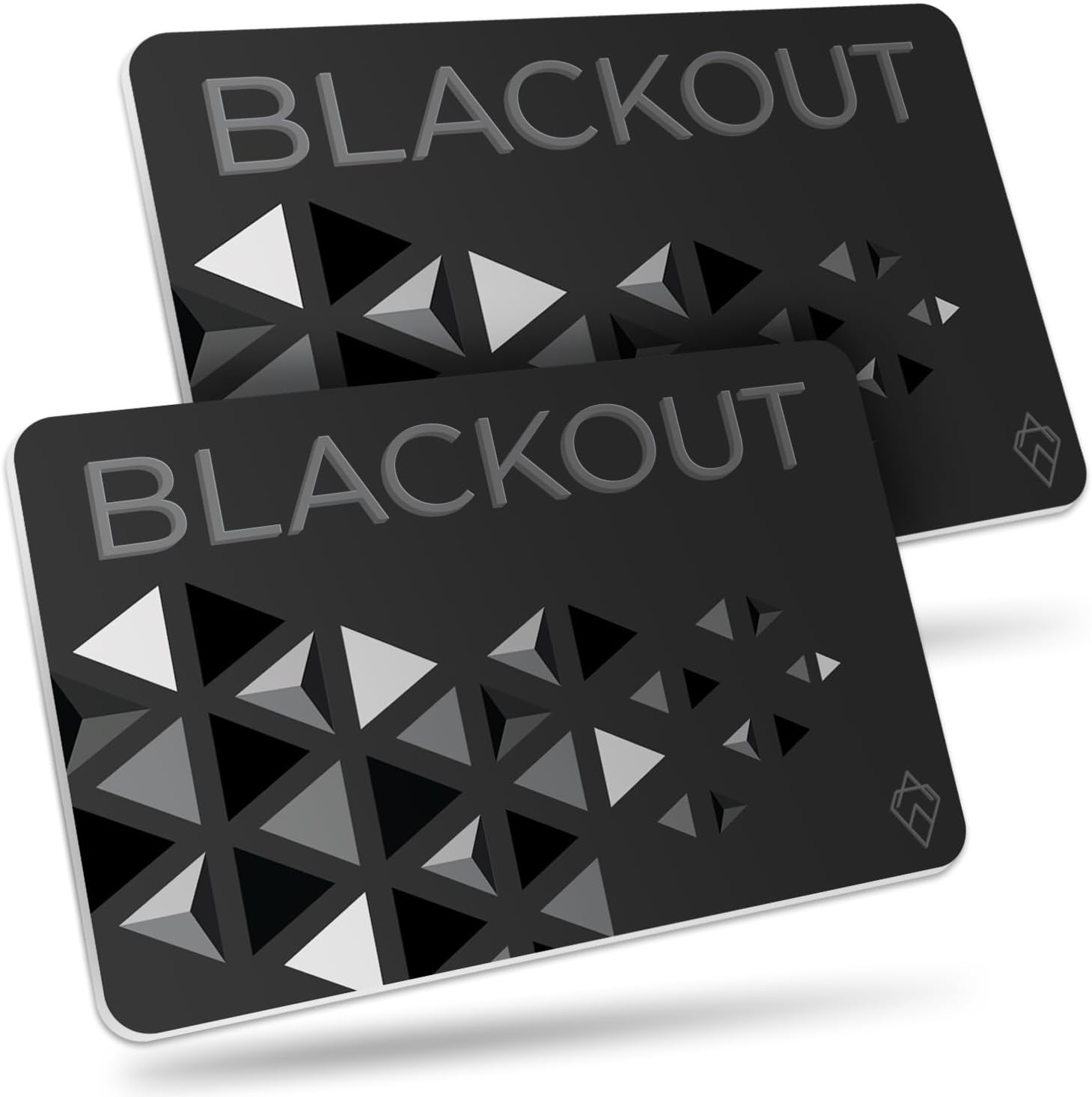 Blackout Carte Ultra Fine RFID (Lot de 2) – Anti piratage Bloqueur pour Protection Carte Bancaire sans Contact – Protège Votre Portefeuille (2 x Édition Noire) Édition Noire Lot de 2