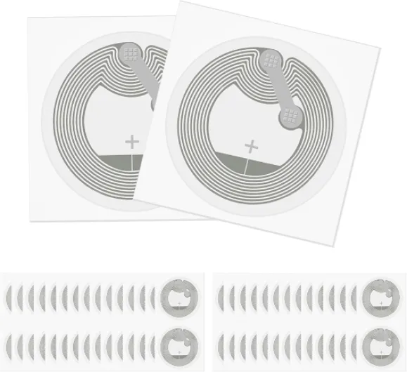 60 Pièces NFC Tag NFC Puce NFC Sticker Autocollant D'Étiquette NFC de 504 Octets Ntag 215 Programmable 25mm pour Tous Les Téléphones Mobiles et Appareils Compatibles NFC