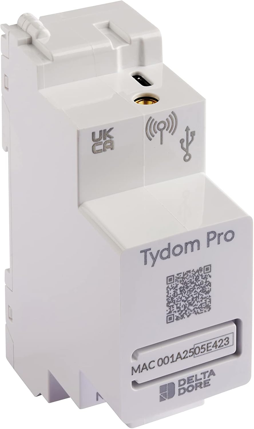 Passerelle maison connectée pour tableau électrique Tydom Pro - Box domotique, sans abonnement, compatible contrôle vocal, commande à distance – 6700117 Blanc