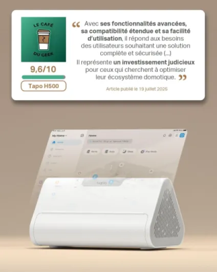 H500 Hub intelligent pour la maison, alarme intégrée, connectez 16 caméras et 64 capteurs, stockage local intégré de 16 Go + disque dur/SSD extensible de 16 To, détection IA avancée, sortie HDMI Hub intelligent avec IA détection, stockage local Hub