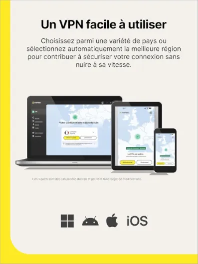 VPN Standard 2026 - 5 Appareils- 1 An d'abonnement avec renouvellement automatique │ Code d'activation - envoi par email Code d'activation - envoi par email Secure VPN 5 Appareil (1 An)