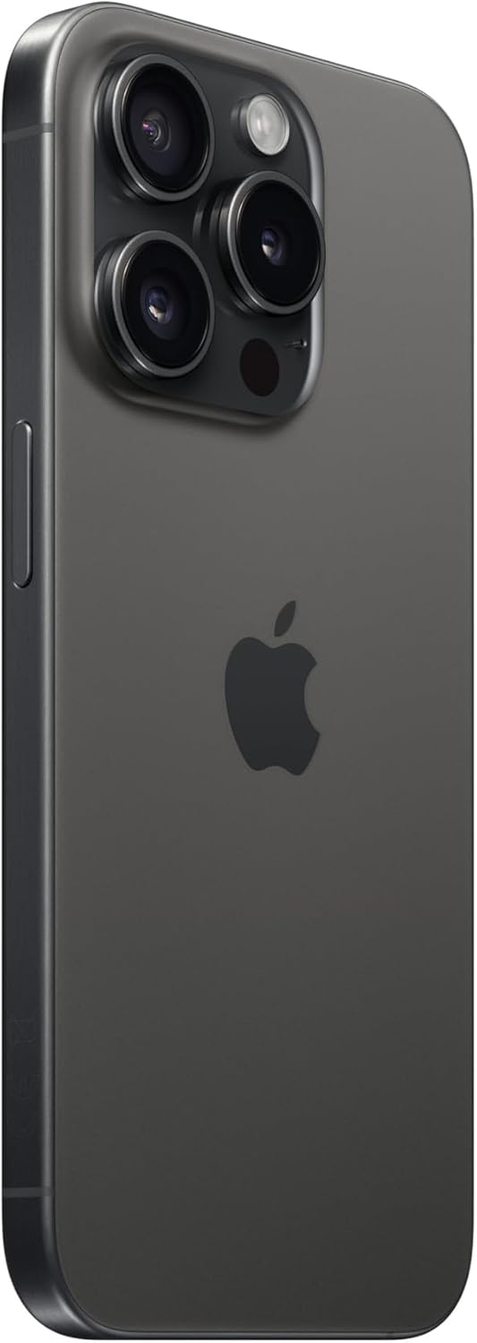 Apple iPhone 15 Pro, 256 Go - Titane Noir (Reconditionné) 256GB Titane Noir