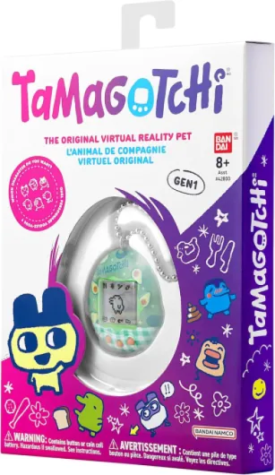 Bandai - Tamagotchi - Tamagotchi Original - Avocado Mix - Animal électronique virtuel avec écran Couleur - Jouet Animal interactif en Français - Motif Avocat - Jouet Enfant 8 Ans et + - 46162