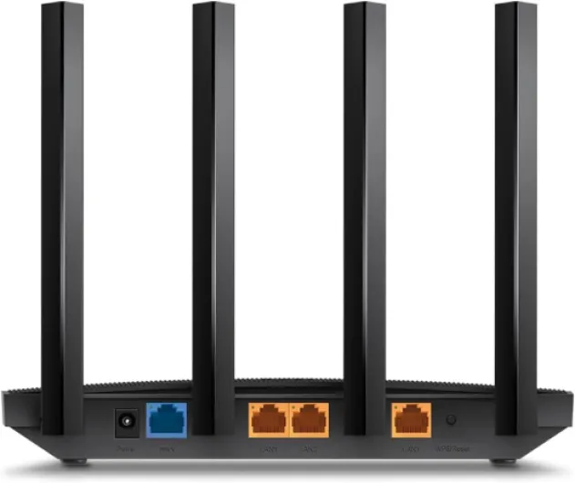 TP-Link Archer AX18 Routeur WiFi 6, Routeur WiFi AX 1500 Mbps bi-Bande, 4 Ports Gigabit, 4 antennes à Haute Performance, WPA3, Contrôle Parental, EasyMesh, Antivirus intégré WiFi 6 AX1500