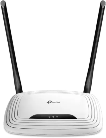 TP-Link Routeur WiFi N300 Vitesse WiFi jusqu'à 300 Mbps, WiFi bande de 2,4GHz, 5 ports (4 ports Ethernet ), 2 antennes externes, Contrôle parental, QoS, TL-WR841N Blanc Routeur - N300
