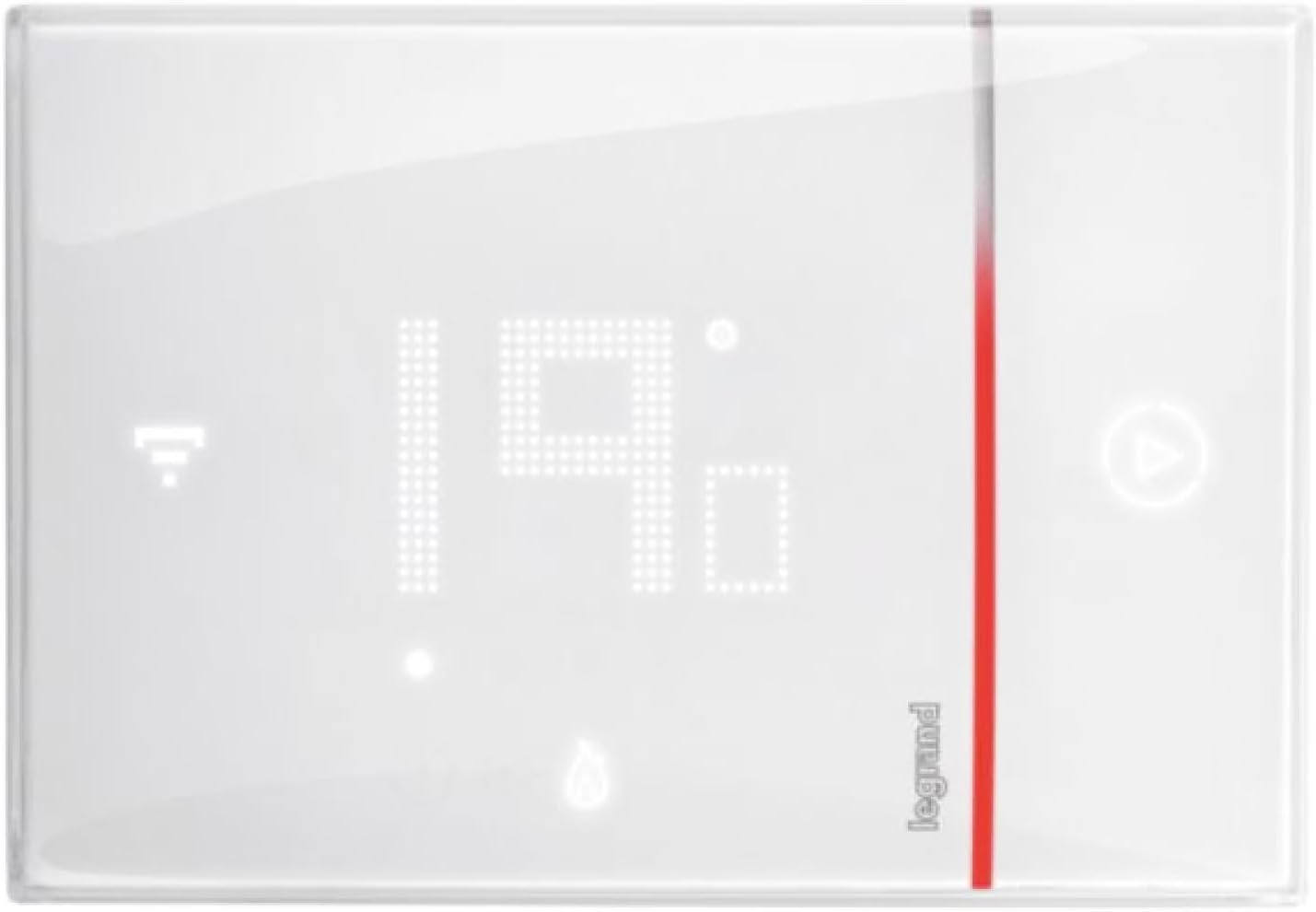 Thermostat Smarther, Montage En Saillie, Contrôle À Distance Via App Home + Control, Compatible Assistants Vocaux, Fonction Boost Pour Confort Rapide Montage saillie blanc
