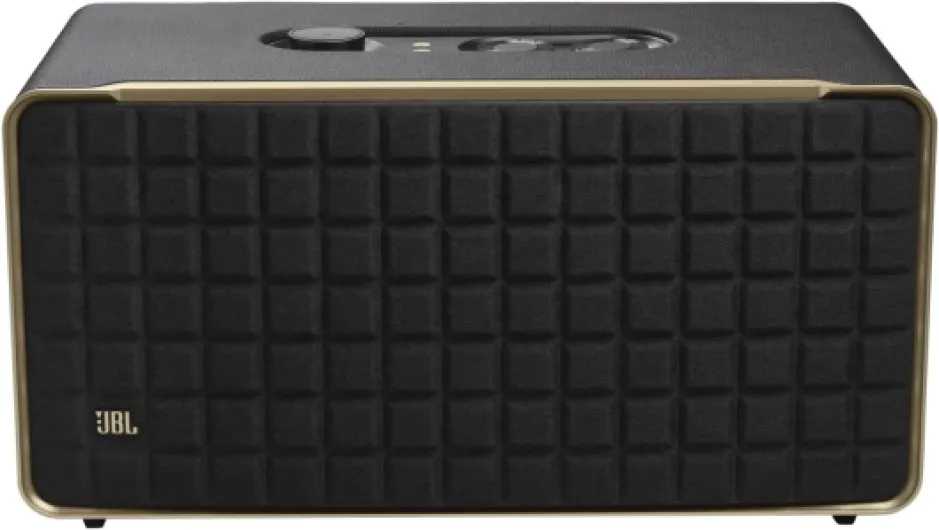 Authentics 500 Enceinte Intelligente connectée Hi-Fidelity avec Wi-FI, Bluetooth et Assistants vocaux, Dolby Atmos, Design rétro, Noire, Prise Britannique (Type G)