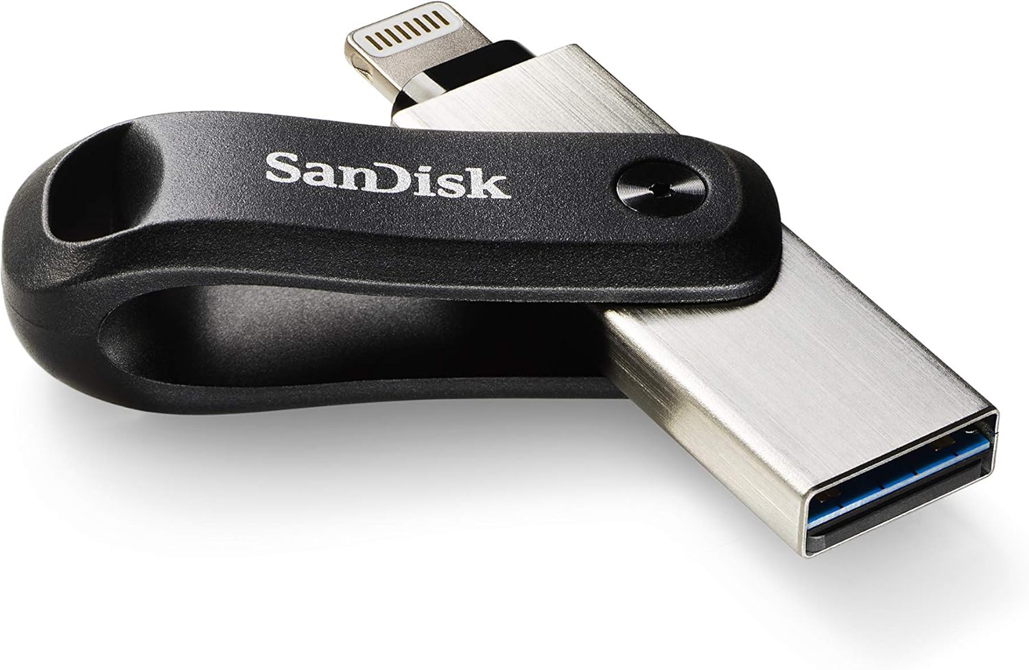 256Go iXpand Go Flash drive, Clé usb iphone, Pour iPhone/iPad, PC et Mac, Connecteurs Lightning Libérez facilement de l'espace sur votre iPhone, Sauvegardez automatiquement vos photos et Vidéo 256 Go Pivotant Everday