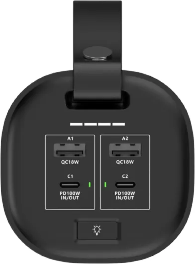 Titan Power Bank 60000mAh 200W pour Ordinateur Portable et MacBook, 2 Ports USB-C 100W PD3.0, Batterie Externe LiFePO4 3000 Cycles, pour Tablette, Nintendo Switch et Drone