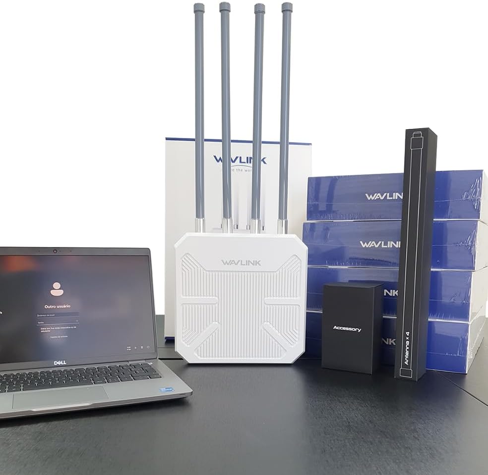Repeteur WiFi Exterieur Puissant avec Antenne WiFi Longue Portée - Amplificateur WiFi 6 Wavlink AX3000 Mesh- Outdoor Poe Répéteur WiFi Extérieur- Idéal pour Les Grands Espaces éloignés