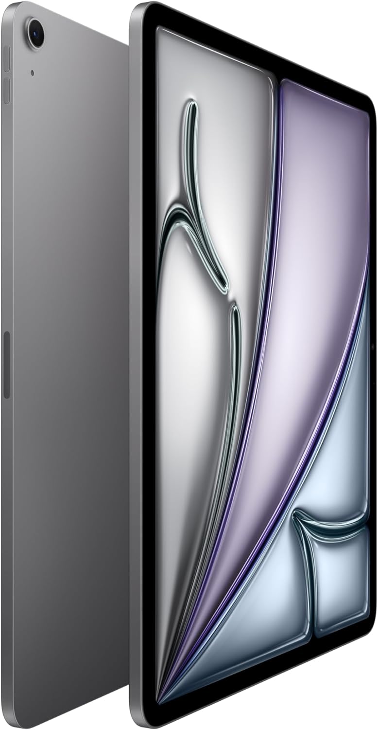 IPad Air 13 Pouces avec Puce M3 : Apple Intelligence, écran Liquid Retina, 128 Go, caméras Avant/arrière 12 Mpx, Wi-FI 6E, Touch ID, autonomie d’Une journée – Gris sidéral 128 Go W-Fi Gris sidéral