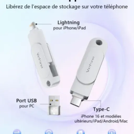 Test Vefsna Clé USB 512 Go MFi : la solution simple pour vider ton iPhone sans prise de tête (ou presque)