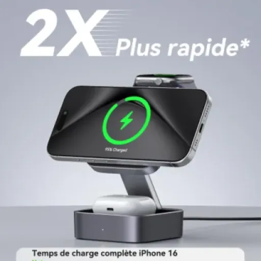 Test KEEPRO 3-en-1 MagSafe : la station de charge compacte qui remet un peu d’ordre sur le bureau