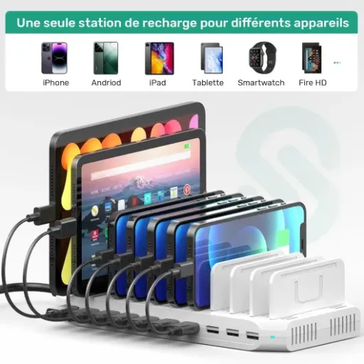 Test SUIDEK Station de Charge USB 60 W 10 Ports : le hub qui met (un peu) d’ordre dans le bazar de câbles