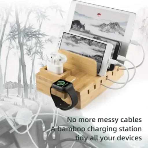 Test Station de Charge Bambou YOJA : un dock multi-usb qui met un peu d’ordre sur le bureau