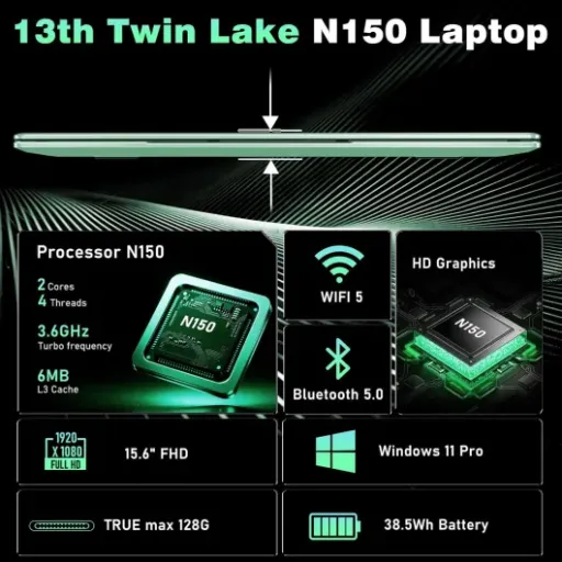 Test NAIKLULU 15,6" N150 : le PC portable pas cher qui vise le quotidien sans faire rêver
