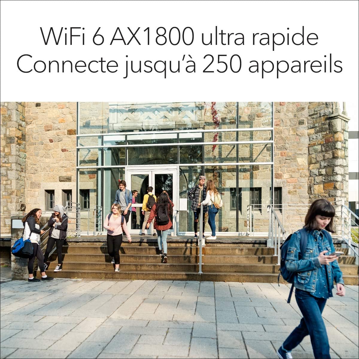 Repeteur WiFi Exterieur (WAX610Y) Point d'accès WiFi 6 Bi-Band AX1800, Jusqu'à 250 appareils, Ethernet 2.5G, IP55 Résistant aux Intempéries, Gestion à Distance Insight, Alimenté en PoE+ WiFi 6 - AX1800 - Exterieur