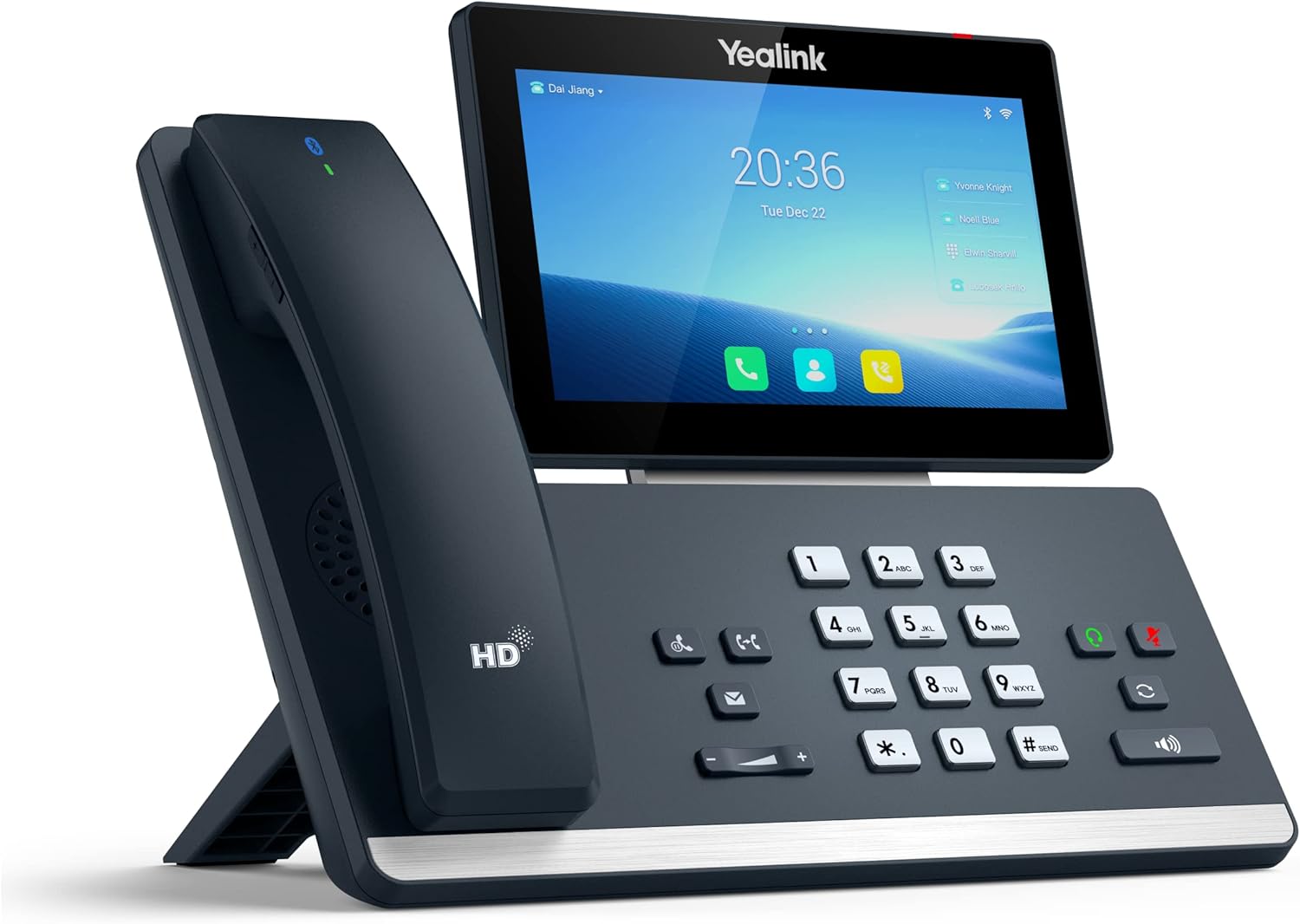 SIP-T58W Pro Téléphone VoIP avec Interface Bluetooth avec Affichage du numéro d'appel