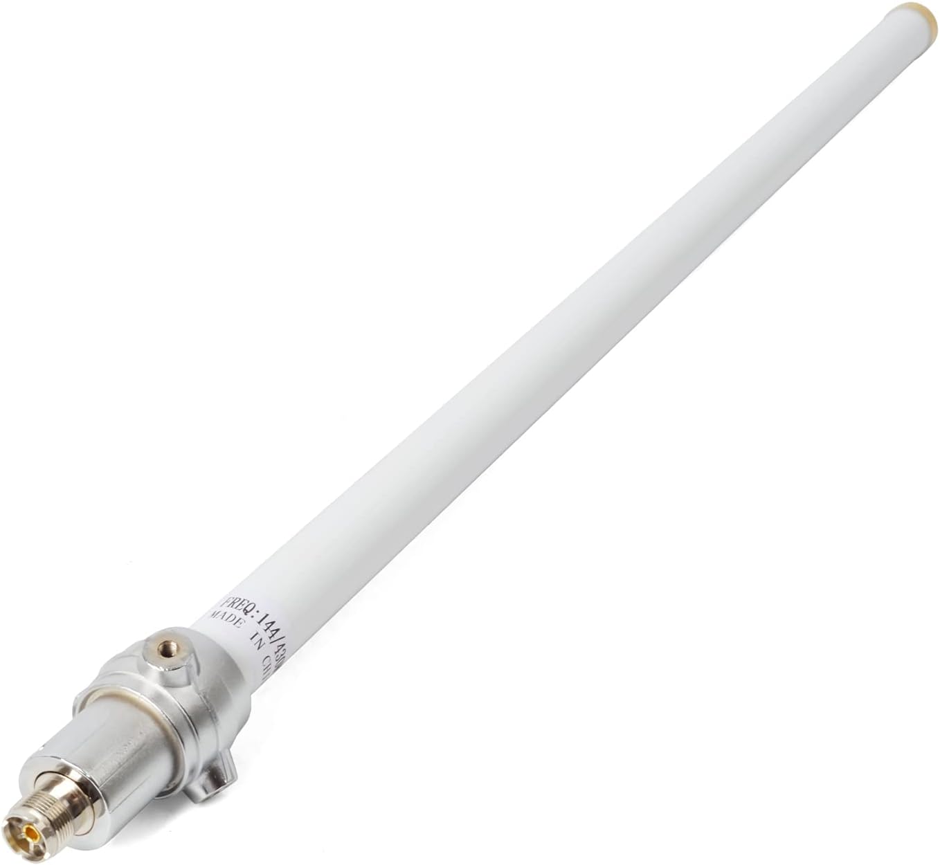 UAYESOK Amateur Station de Base Antenne UHF VHF Fibre de Verre Antenne Stationaire Antenne de Base Vertical 4.5/7.2dBi SO239 Haute Amplification pour Émetteur Répéteur de Police Scanner Camion SUV