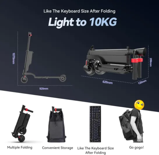 HX X6/X8 Trottinette Électrique Adulte, Batterie Amovible Scooter Électrique Adulte, Moteur 350/500W, 5.5/10" Pouces, Vitesse 25Km/H, Autonomie 15-40Km, Double Freinage,APP X6 7.5A-1 Batterie
