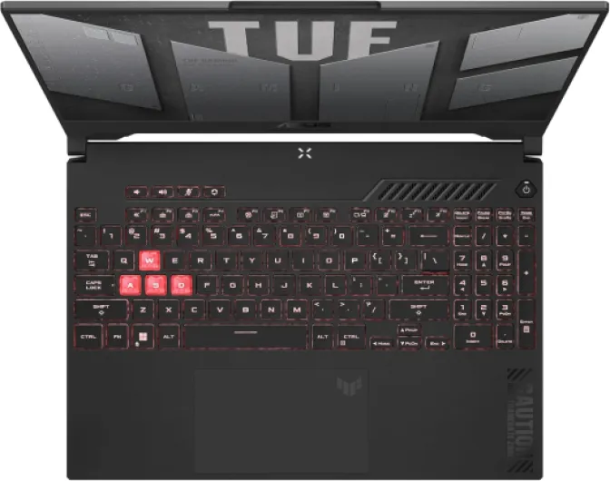 TUF Gaming A15-TUF507NV-LP220W 15.6 Pouces FHD 144Hz PC Portable (AMD Ryzen 5 7535HS 4.55 GHz, 16Go DDR5, 1To SSD, NVIDIA GeForce RTX 4060 TGP 140W, Windows 11 Home) – Clavier AZERTY