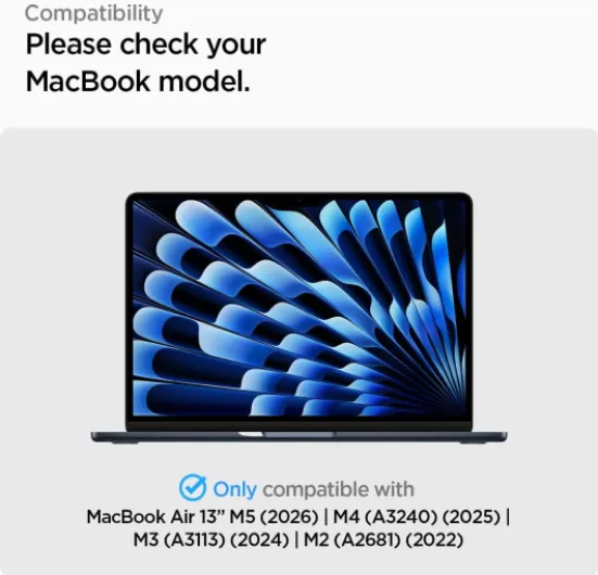 SafeView Filtre de Confidentialité Protection Écran pour MacBook Air 13 Pouces (M5 (2026) / M4 (2025) / M3(2024) / M2 (2022)), 1 Unité, Anti-espion, Extreme Résistant aux Rayures Filtre de confidentialité noir