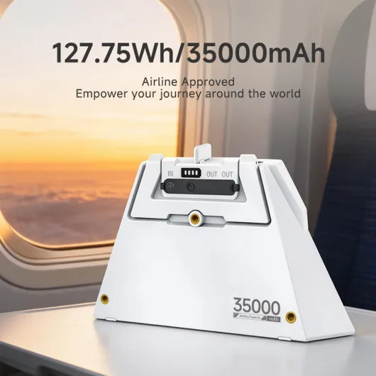 127,75Wh Batterie Externe Clip-on pour Starlink Mini,Autonomie Jusqu’à 6 Heures, 2xSortie DC & USB-C, Support Intégré IP65 127.75Wh