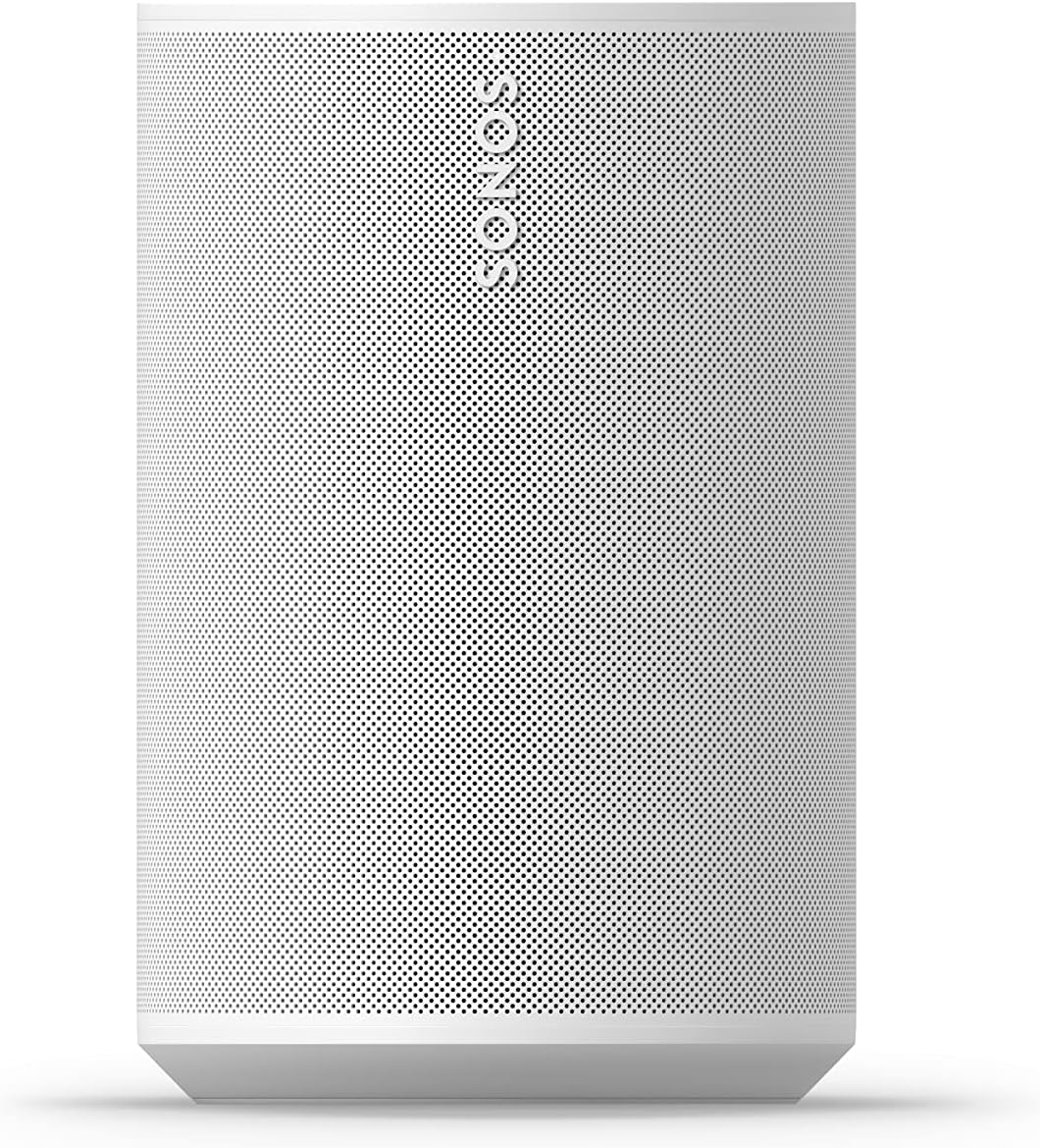 Era 100 - Enceinte Intelligente avec Wi-FI, Bluetooth, Compatible avec Amazon Alexa - Blanc Commandes vocales Blanc