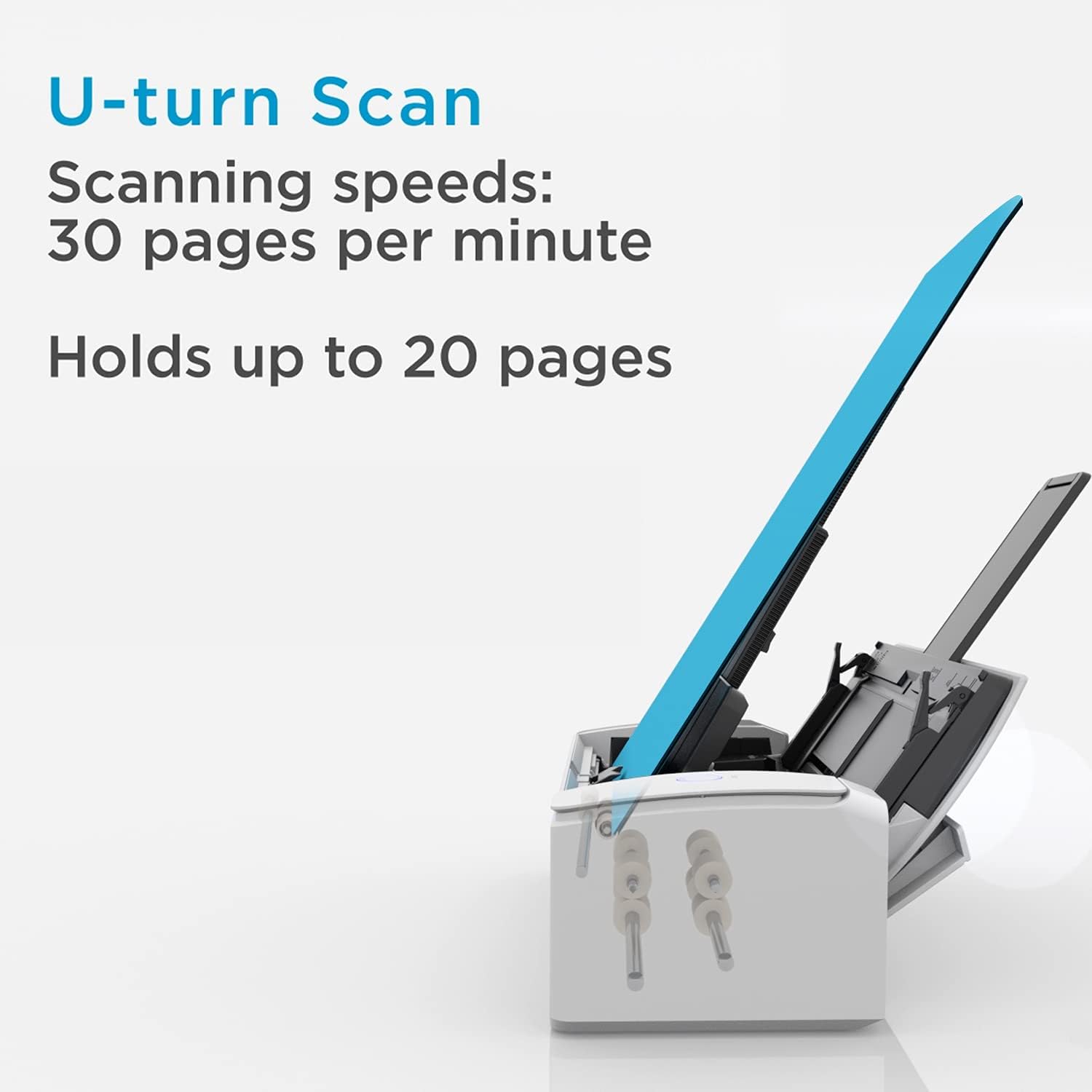 IX1300 - Scanner the document automatique - Noir - Formats papier standards de la carte de visite au format A4, recto verso, USB 3.2 et WiFi