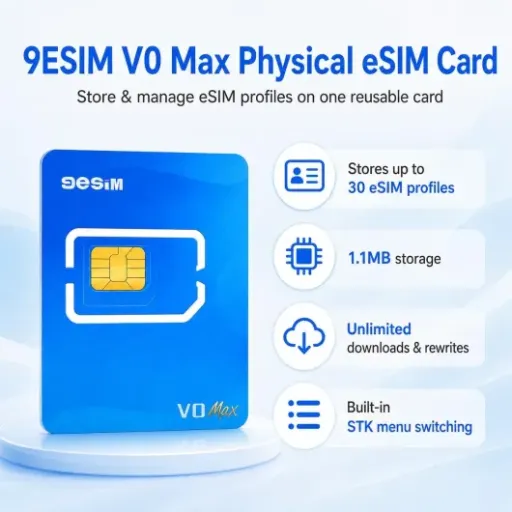 Test V0MAX 9ESIM : la carte eSIM physique pour donner une seconde vie aux smartphones sans eSIM