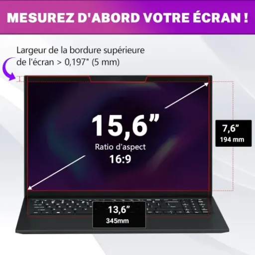 Test PYS Filtre de Confidentialité 15,6" : discret, efficace… si ton écran est compatible