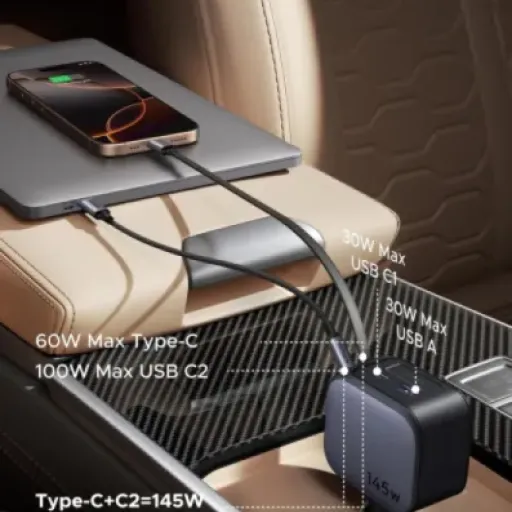 Test UGREEN Nexode 145W 4 en 1 : le chargeur allume-cigare qui peut vraiment alimenter un laptop
