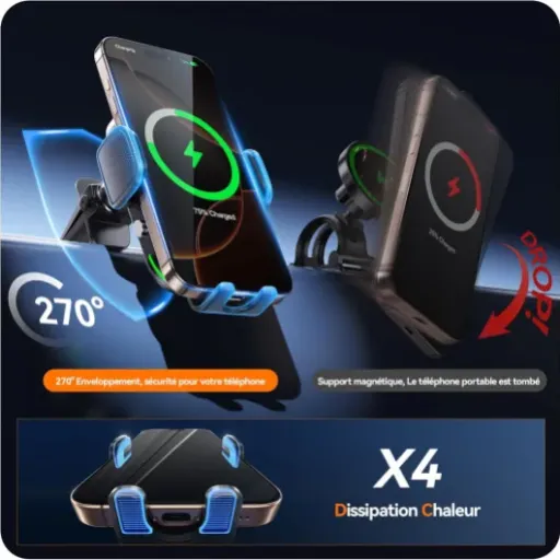 Test Auckly 15W Qi Chargeur Induction Voiture : le support qui fait (presque) tout tout seul