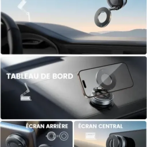 Test Lamicall Support Telephone Voiture pour MagSafe : le support ventouse qui tient vraiment le choc