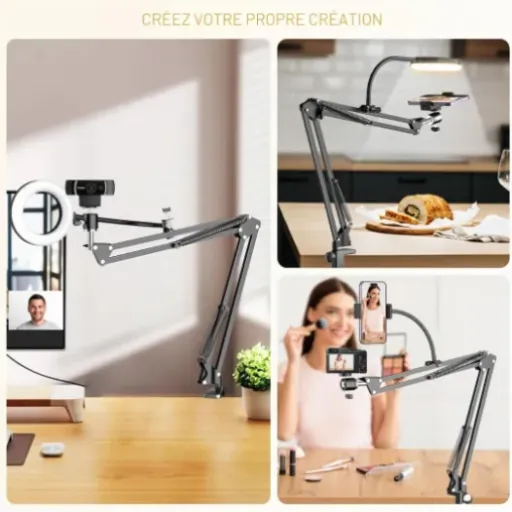 Test Pozliv Overhead Phone Mount : le bras articulé qui simplifie les vidéos au-dessus de la table
