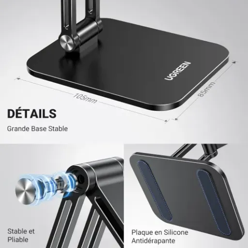 Test UGREEN Support Téléphone Magnétique Bureau : le pied MagSafe qui fait le job sans prise de tête