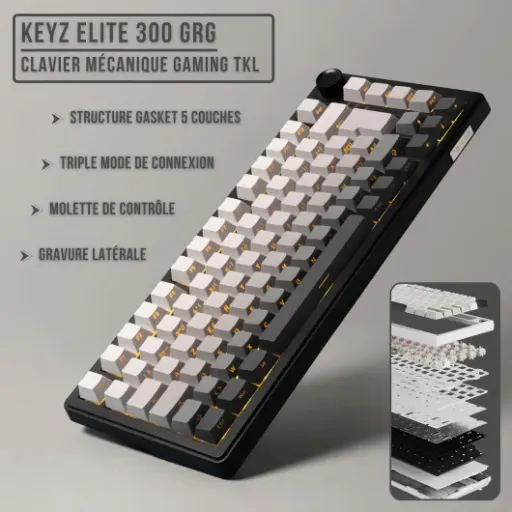 Test The G-Lab KEYZ Elite 300 GRG : un vrai clavier méca sans fil qui reste abordable