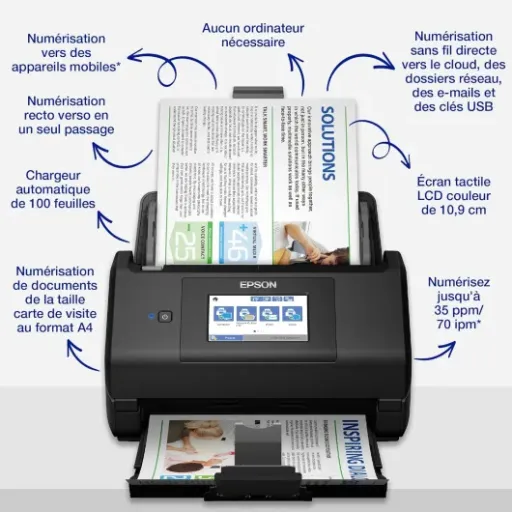 Test Epson WorkForce ES-580W : le scanner de bureau qui fait gagner du temps (quand on le configure bien)