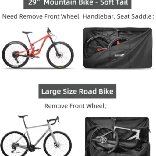 Test ENJOHOS Sac Transport Vélo : une grande housse costaud mais pas faite pour voyager léger