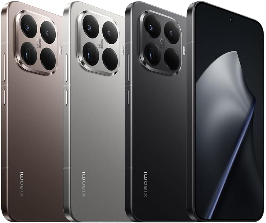 15T Pro, Smartphone 12 + 512 Go, écran 6,83" 144 Hz avec Protection oculaire, MediaTek Dimensity 9400+, Téléobjectif Leica x5 Pro 50 MP, 5 500mAh, Noir, Chargeur Non Inclus Xiaomi 15T Pro Noir 12+512 GO