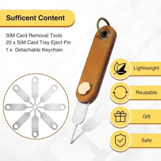 Test 20 Pièces Outils d'Éjection de Carte SIM Weewooday : le petit accessoire qu’on perd tout le temps… sauf quand on en a 20