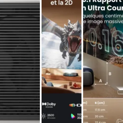 Classement des 3 meilleurs vidéoprojecteurs courte focale (juin 2026)