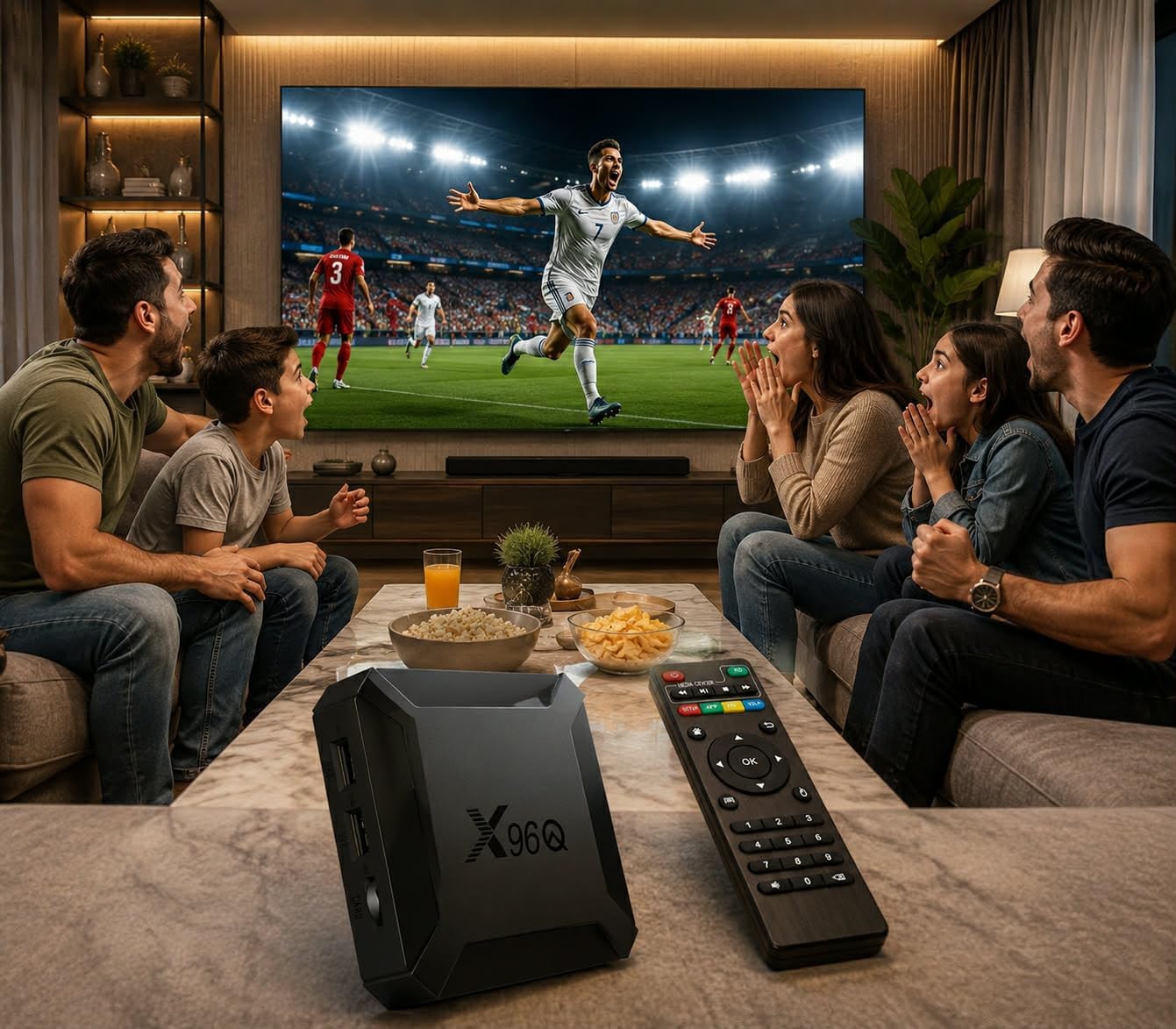 X96‎‎‎‎‎‎‎‎‎‎‎‎‎‎‎‎‎‎‎‎Q X96MINI TV Box Lecteur Multimédia de Diffusion, Boitier IPTV, Smart Android 10.0, 2GO RAM 16GO ROM, WiFi, avec Allwinner H313, Prend en Charge 4K HD avec chipset Quad-Core