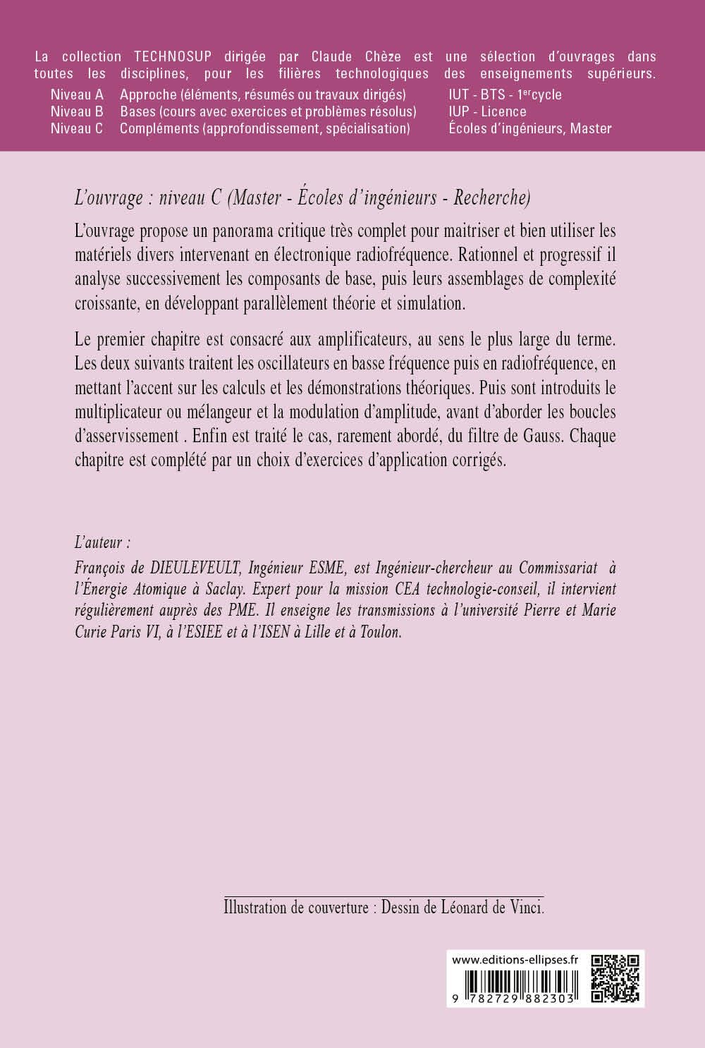 Composants pour télécoms: Amplificateurs, oscillateurs, PLL, filtres - Théorie et simulation - Cours et exercices corrigés