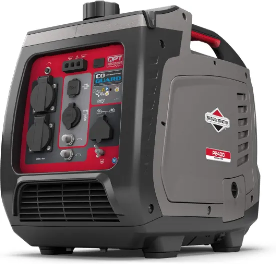 Briggs & Stratton Groupe Électrogène à Onduleur Portable à Essence PowerSmart Series Inverter P2400, Alimentation Propre 2400 watts/1800 watts, Silencieux et Léger P2400 Generator