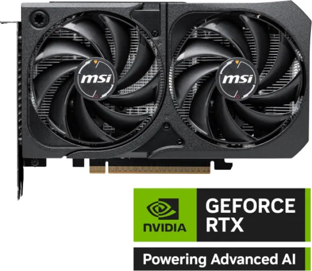 NVIDIA GeForce RTX 5060 8G Shadow 2X OC Carte Graphique - 8 Go GDDR7 (28 GB/s /128 Bits), PCIe 5.0 - Double Ventilateur (2X Ventilateurs TORX 5.0), HDMI 2.1b, DisplayPort 2.1b Carte graphique seule GeForce RTX 5060 8G SHADOW 2X OC