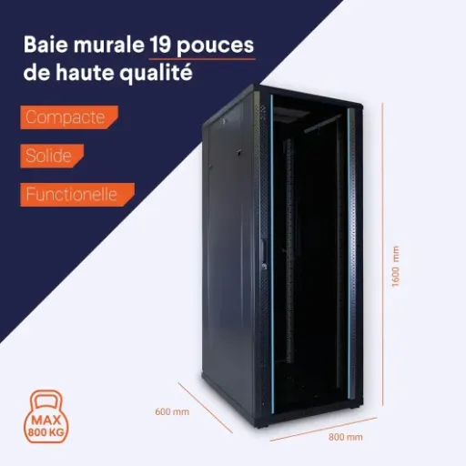 Test DSIT Baie de Serveur 32U 600x800 : le gros rack 19" qui fait le job sans chichi