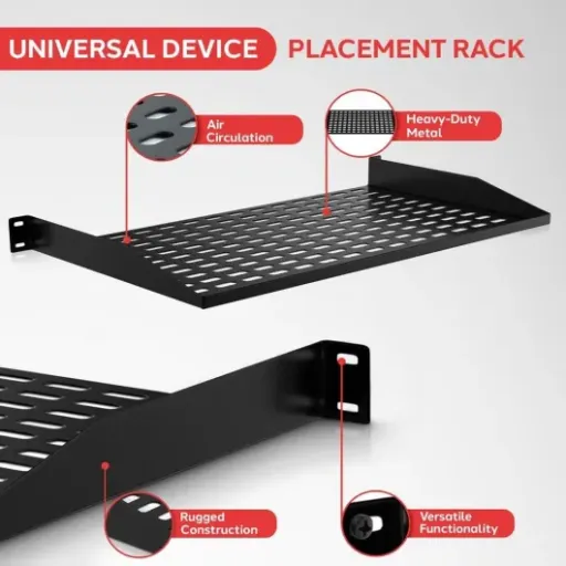Test Pyle Étagère Rack Serveur 1U (lot de 2) : simple, costaud et sans prise de tête pour une baie 19"